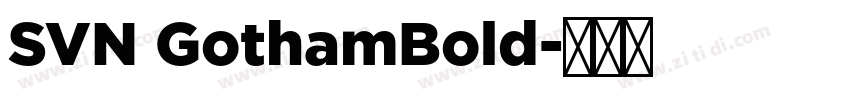 SVN GothamBold字体转换
